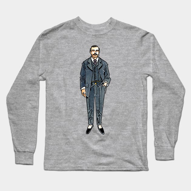 Sir Arthur Conan Doyle Long Sleeve T-Shirt by Chris_